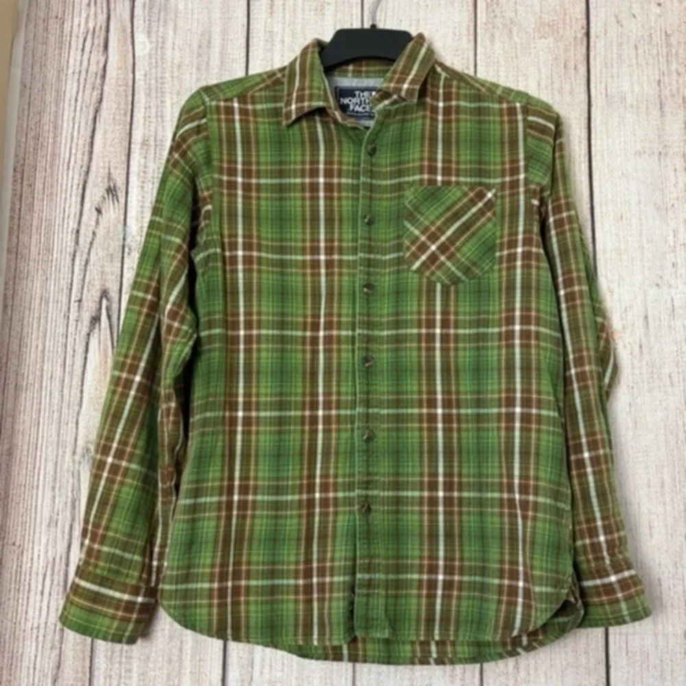 The North Face Mens Plaid Long Sleeve Button up shirt size Small